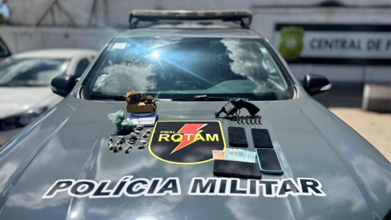Rotam prende dois homens com armas e drogas em Rio Largo