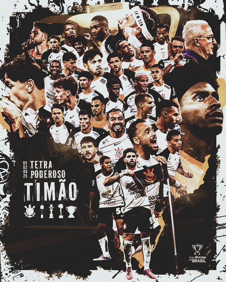 Corinthians derrota Vasco no Rio e conquista tetracampeonato da Copa do Brasil