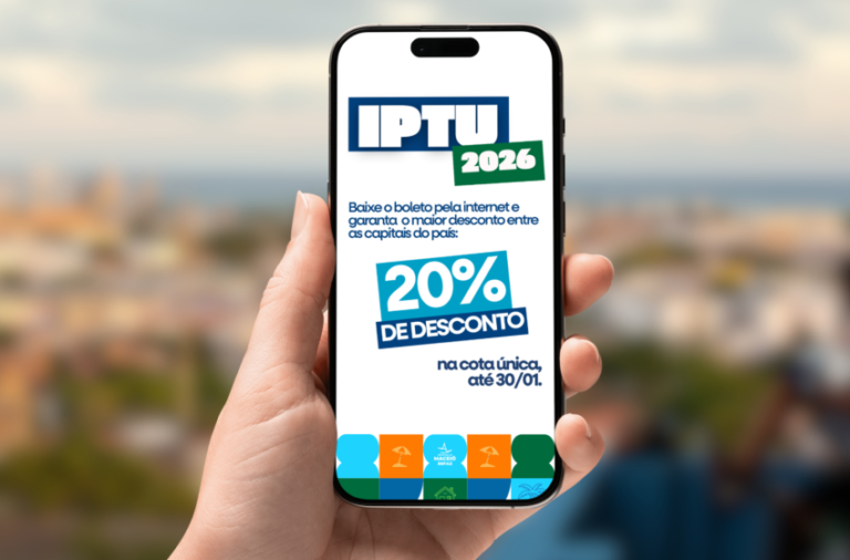 IPTU 2026 com 20% de desconto vence nesta sexta-feira (30); saiba como emitir guia