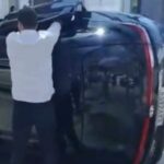 Acidente entre carro e moto deixa feridos e provoca capotamento em Cruz das Almas