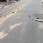 Rua é interditada na Chã de Bebedouro após afundamento