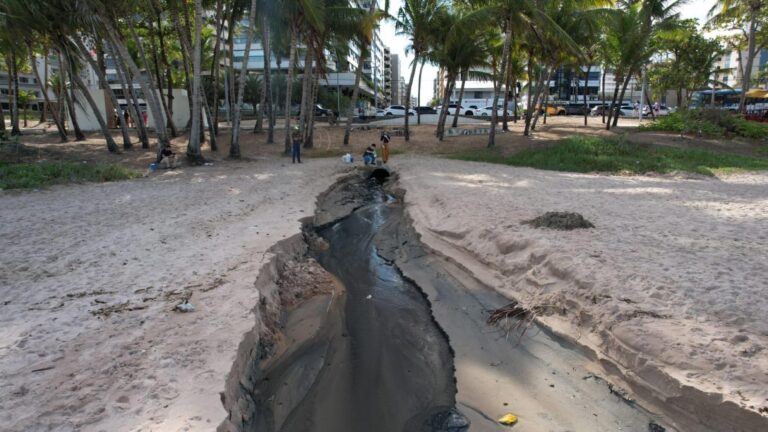 IMA realiza análise em língua suja na Praia da Ponta Verde