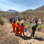 Sobe para 16 o número de mortos em acidente de ônibus no Sertão