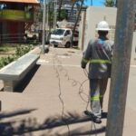 Técnicos repõem cabeamento furtado no Posto 7, na Jatiúca