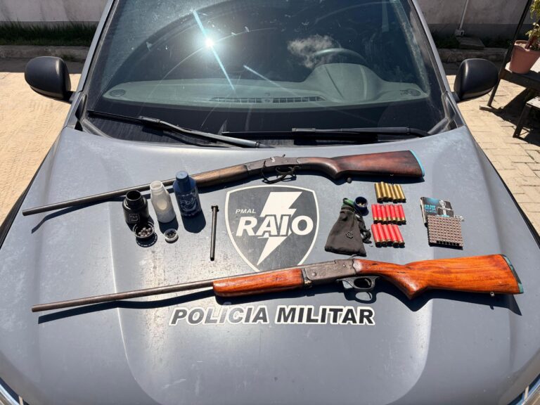 Polícia Militar apreende armas de fogo e munições no Benedito Bentes