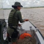 Batalhão Ambiental apreende quase um quilômetro de redes de pesca predatória na Lagoa Mundaú