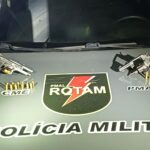 Casal é preso com armas de fogo após abordagem policial no Tabuleiro