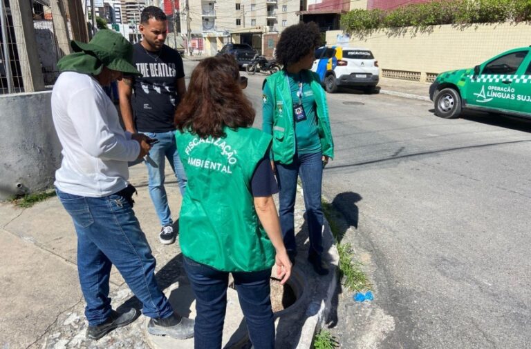 Operação identifica ligação irregular de esgoto da BRK na Jatiúca