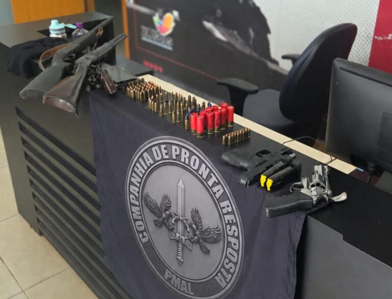 Polícia Militar apreende arsenal em fazenda de Campestre