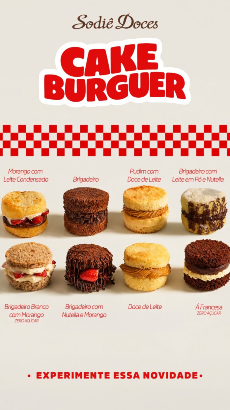 Sodiê Doces aposta no “Cake Burguer” e transforma tendência das redes sociais em novo lançamento