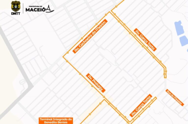 Itinerário da linha 4006 será alterado para obra na via a partir de segunda em Maceió