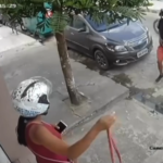 Câmera flagra roubo de celular em Arapiraca