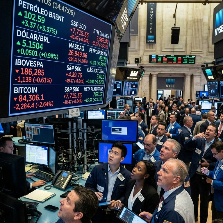 Aceleração das commodities energéticas marca dia de cautela global nos mercados