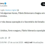 Aliado de Donald Trump diz que Flávio Bolsonaro está nos Estados Unidos